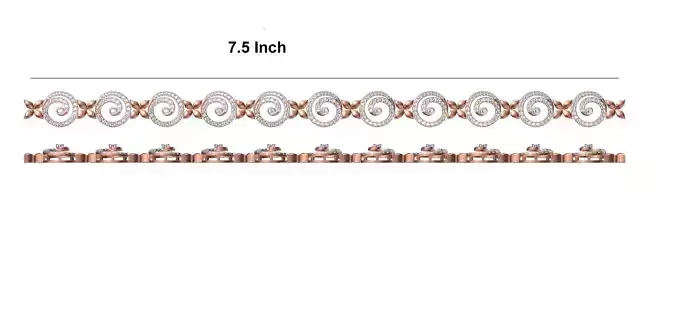 Women Bangle Bracelet STL JCD Details