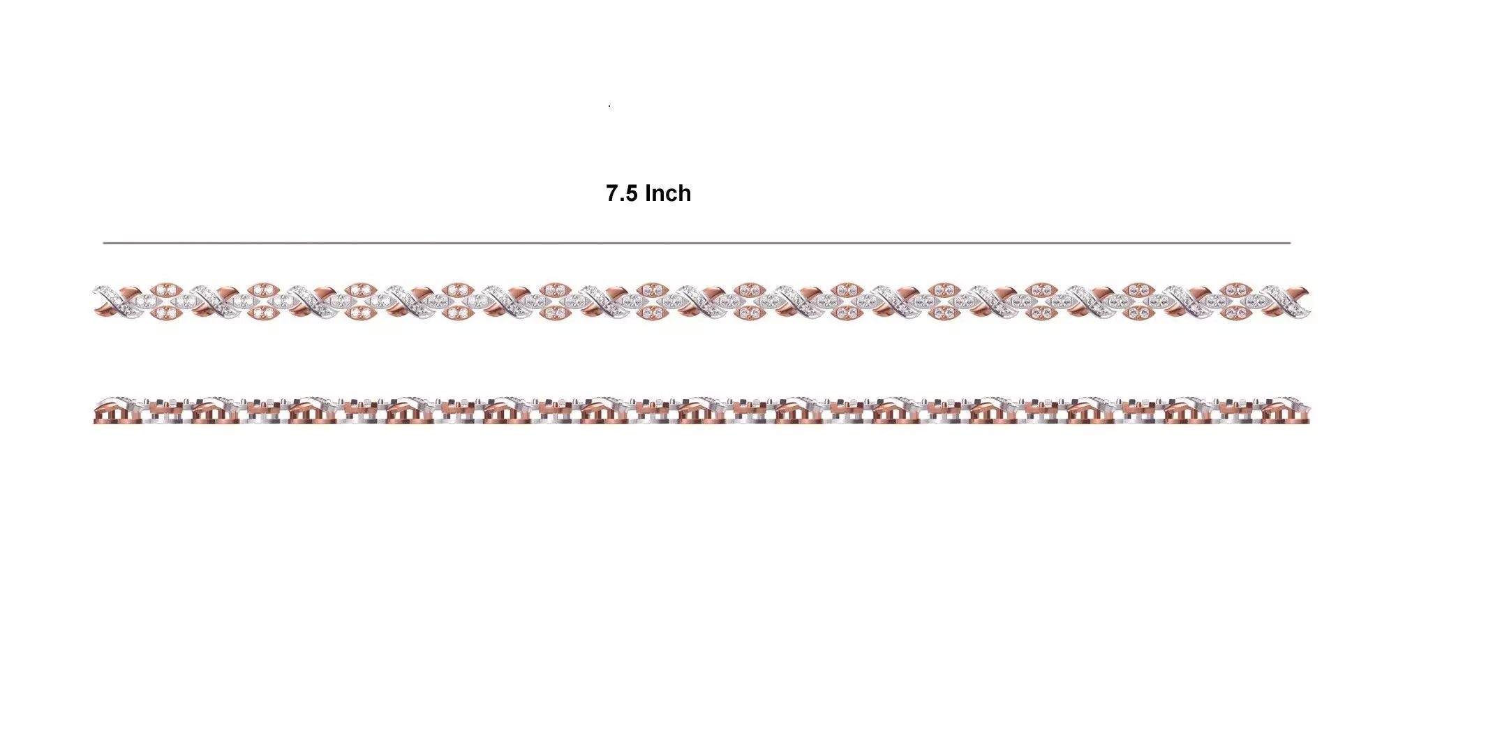 Women Bangle Bracelet STL JCD Details 3D print model_0