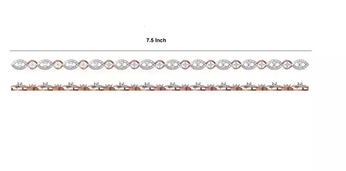 Women Bangle Bracelet STL JCD Details