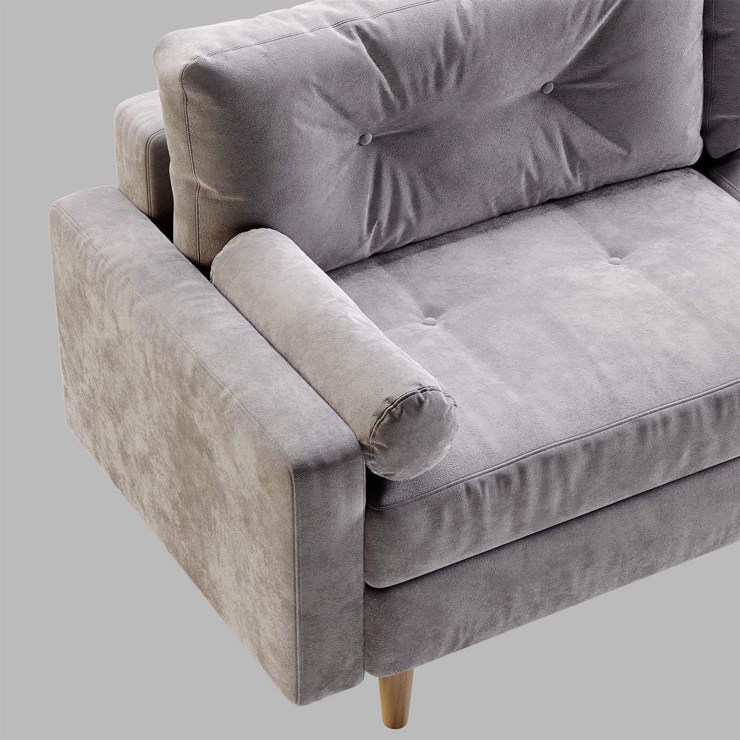 Sofa Deans Sherst Gray 3D model_1