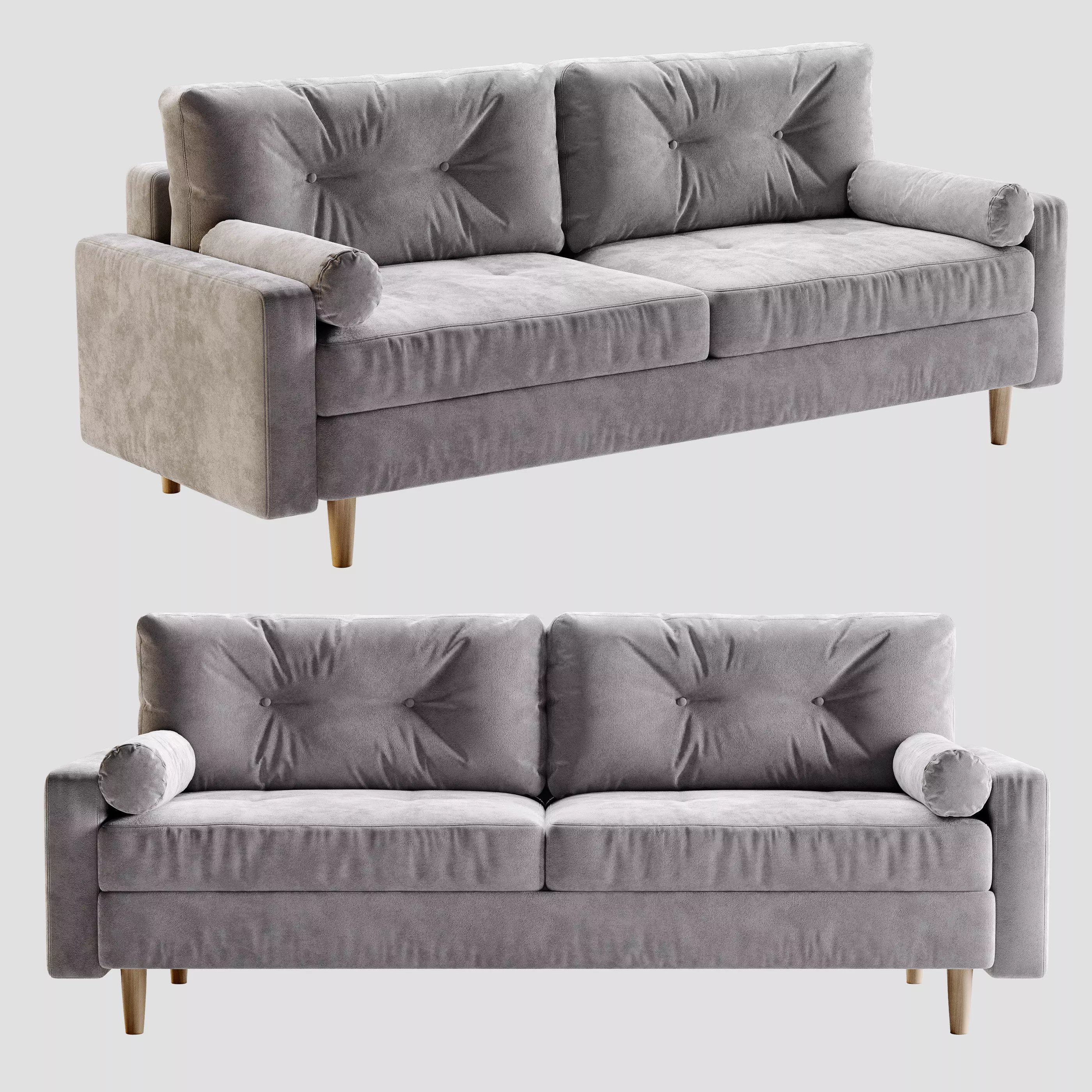 Sofa Deans Sherst Gray 3D model_0