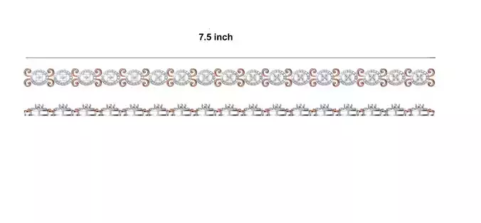 Women Bangle Bracelet STL JCD Details