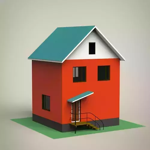 House Low-poly 3D model