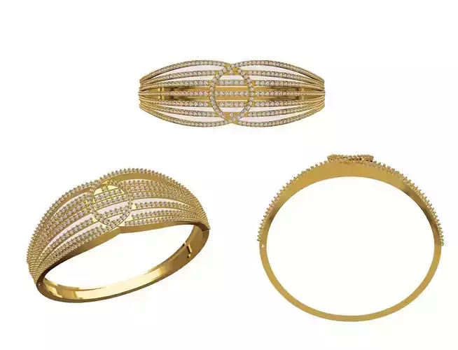 Women Bangle Bracelet STL JCD Details