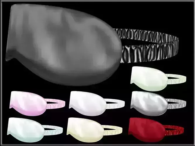 Sleep Eye Mask Low-poly 3D model