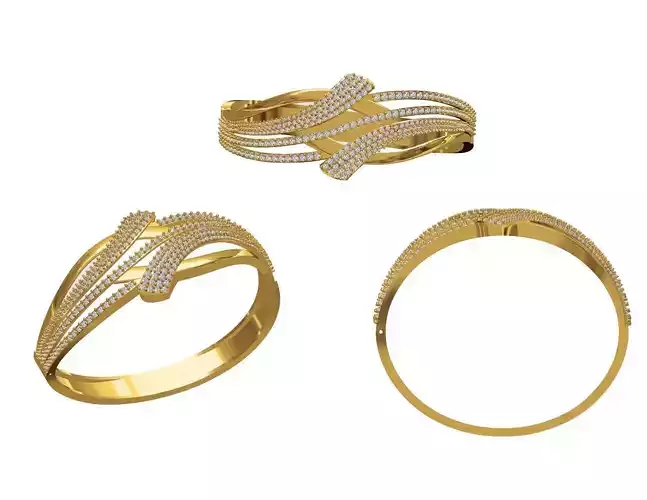 Women Bangle Bracelet STL JCD Details