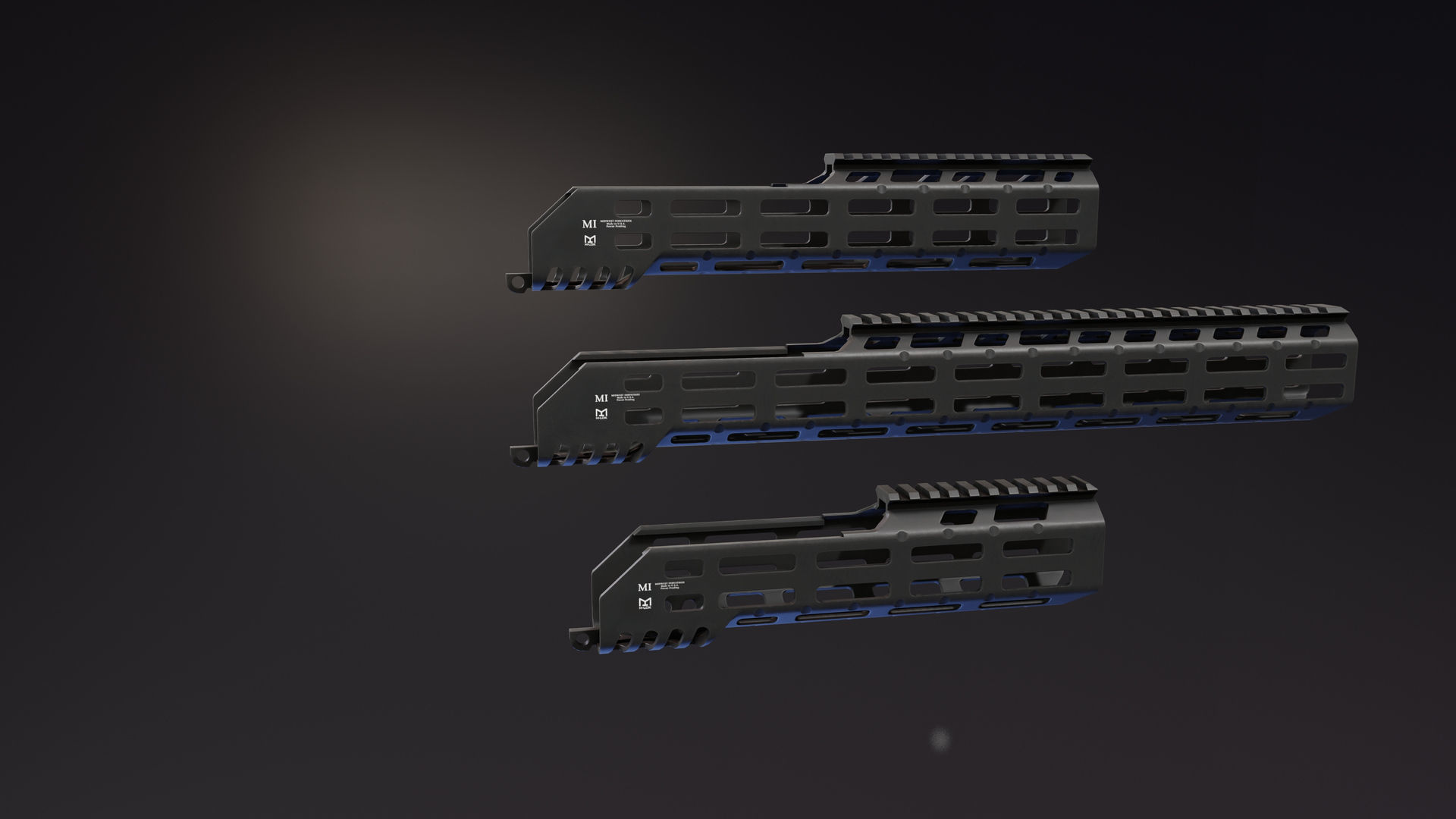 MI MCX Handguard  Low-poly 3D model_1