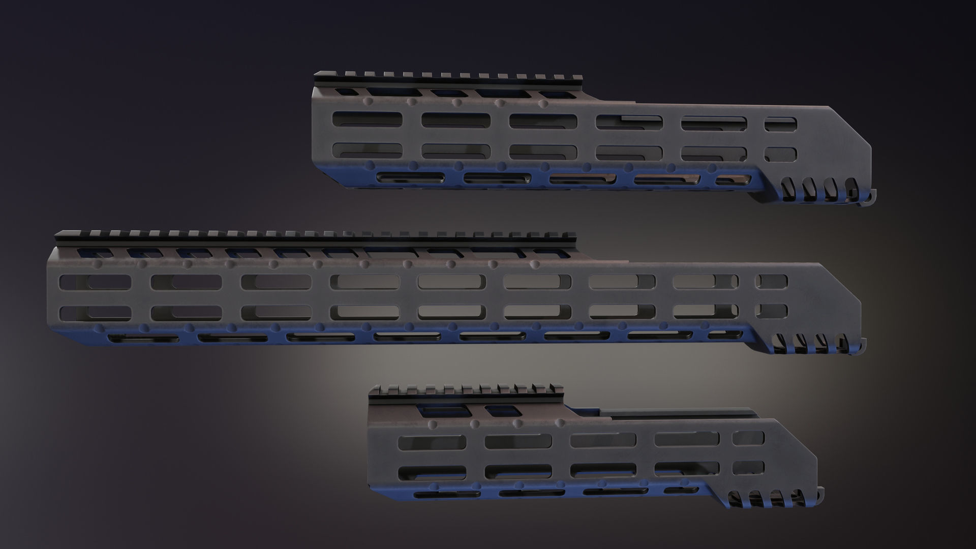 MI MCX Handguard  Low-poly 3D model_2