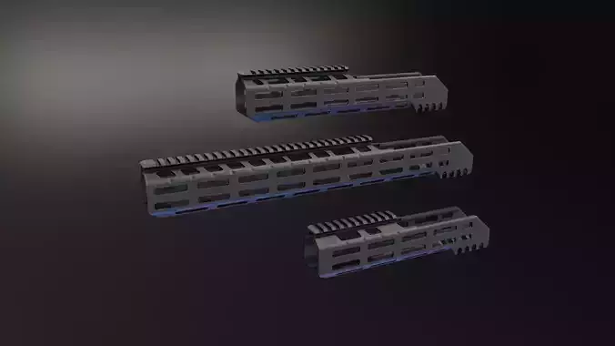 MI MCX Handguard  Low-poly 3D model
