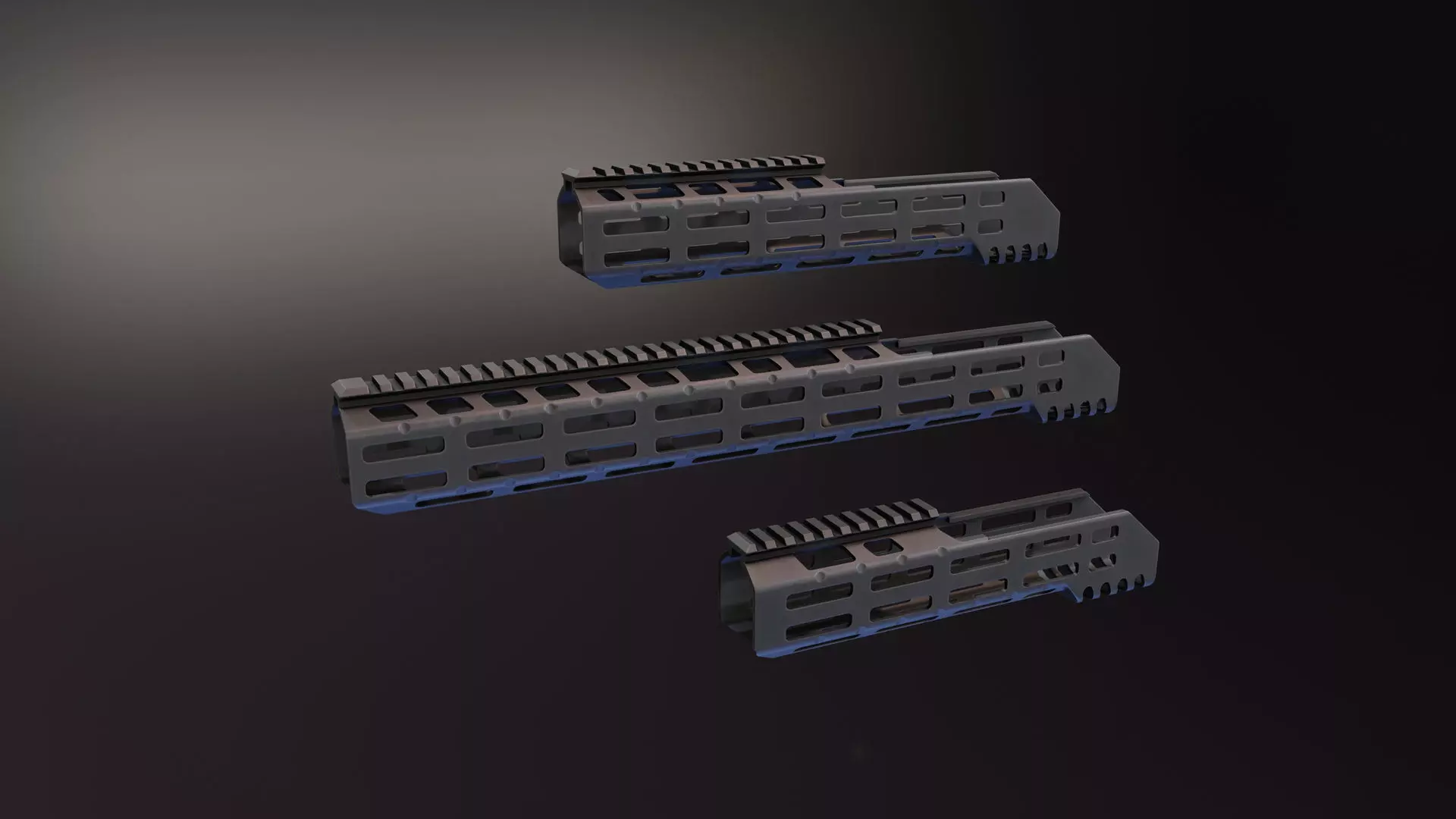 MI MCX Handguard  Low-poly 3D model_0