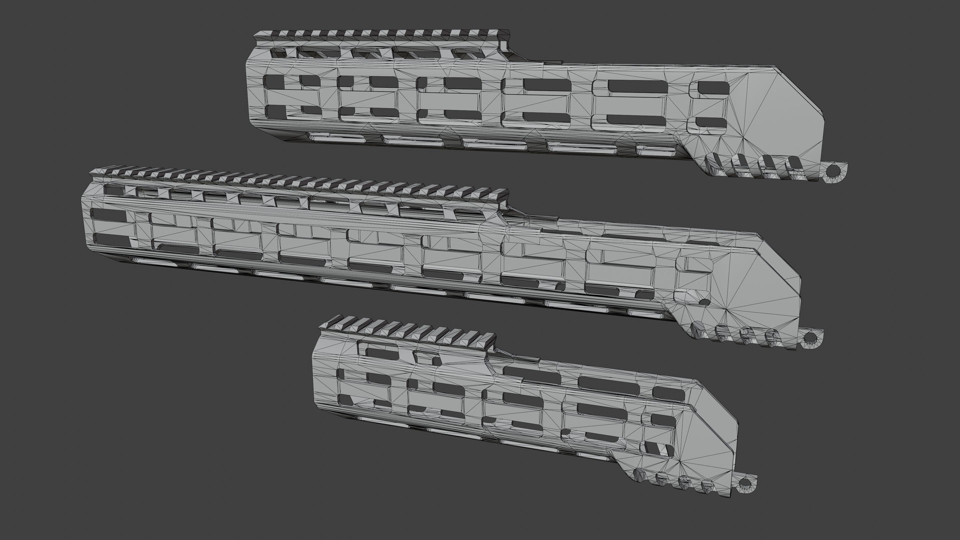MI MCX Handguard  Low-poly 3D model_3