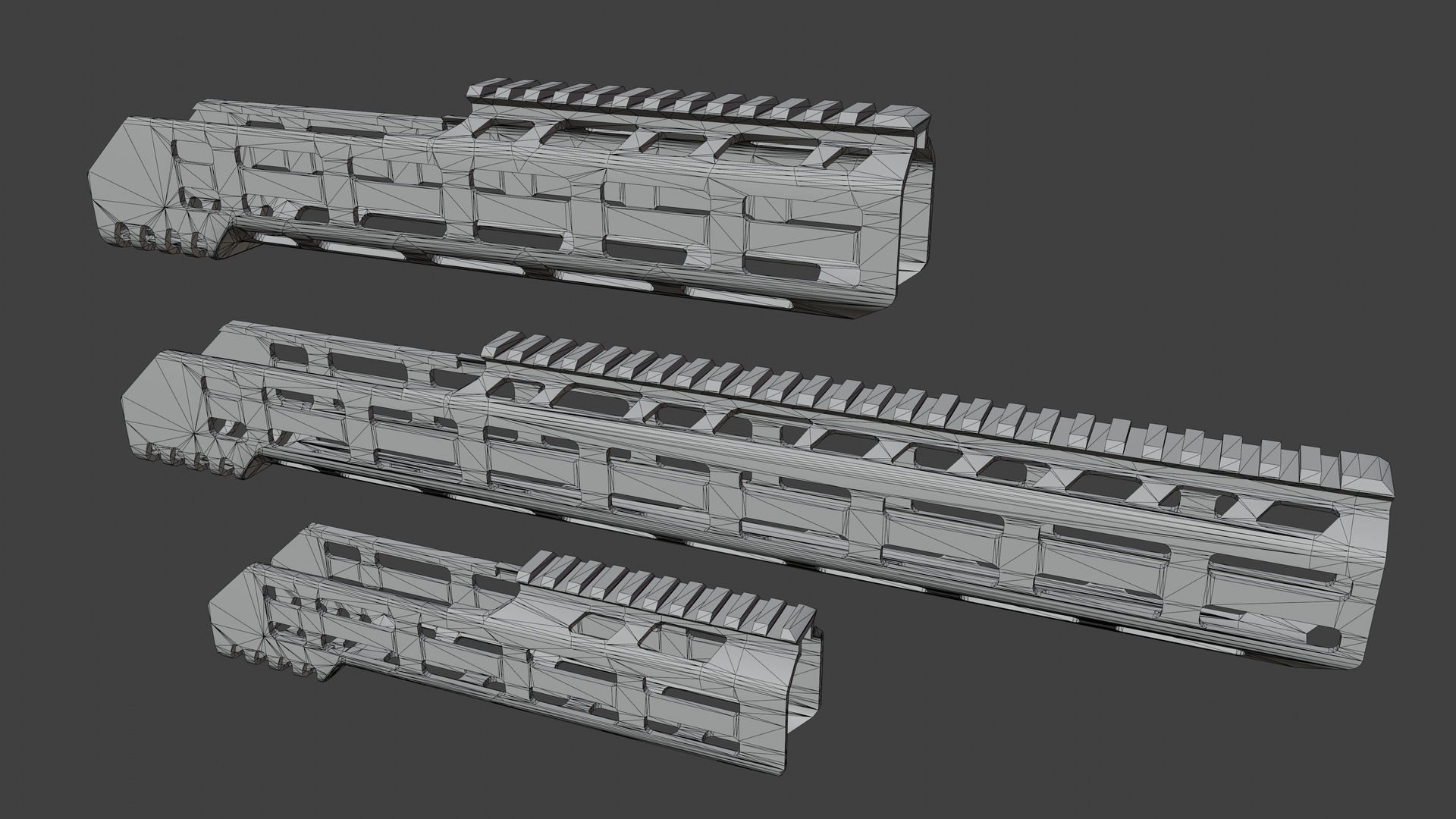MI MCX Handguard  Low-poly 3D model_4