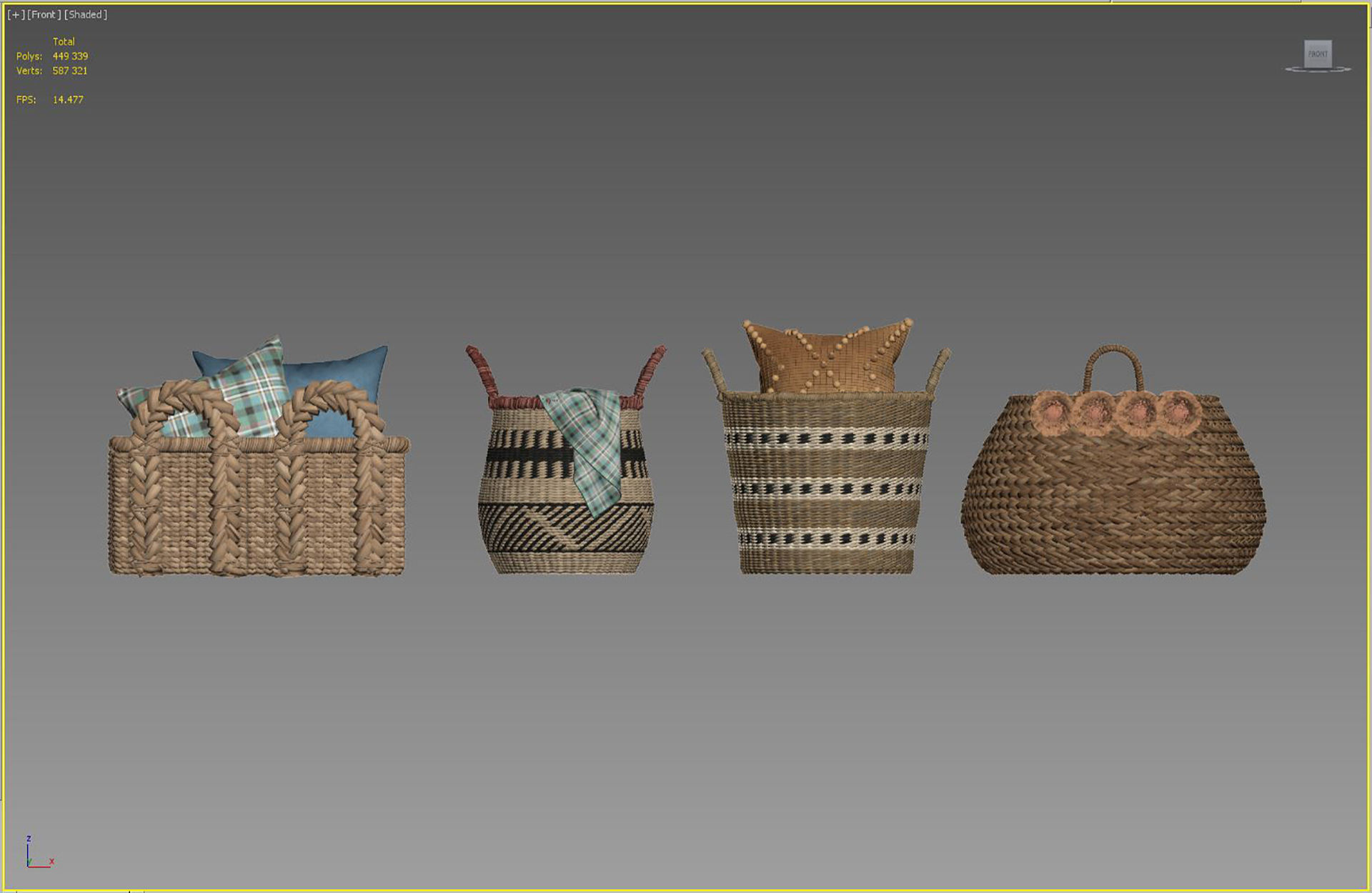 Baskets Set 21 3D model_5