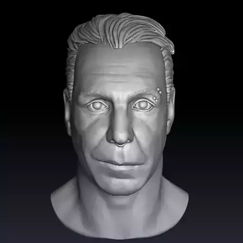 Till Lindemann Smile and Screaming  Head model for 3D printing  3D print model