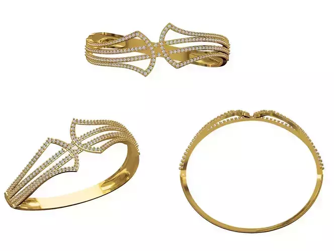 Women Bangle Bracelet STL JCD Details