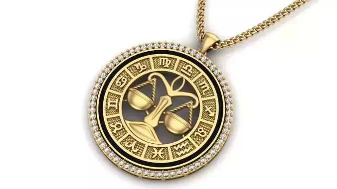 Zodiac Libra Pendant