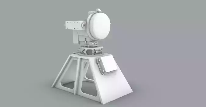 Optronic Director THALES Low-poly 3D model