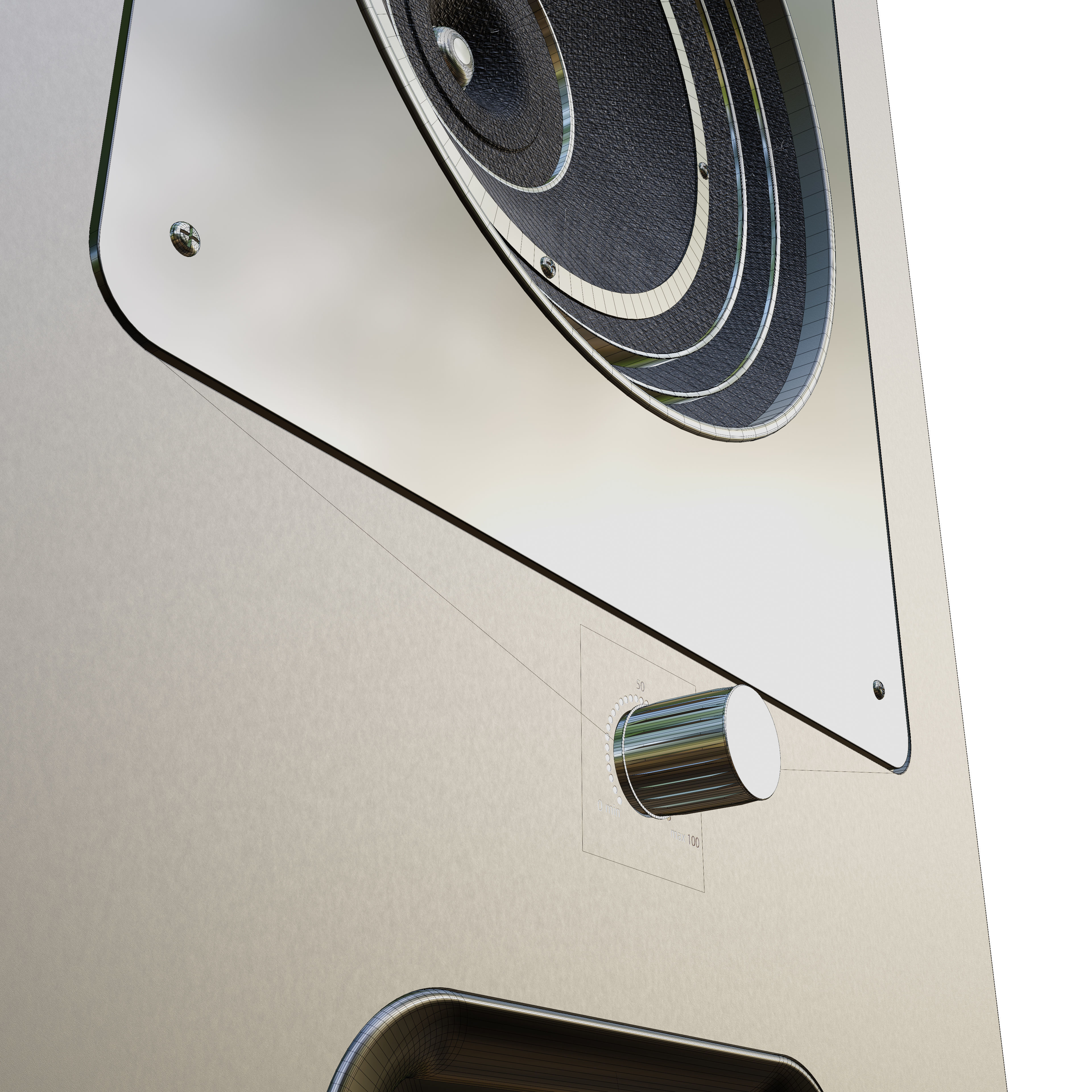 3 Speakers 3D model_8