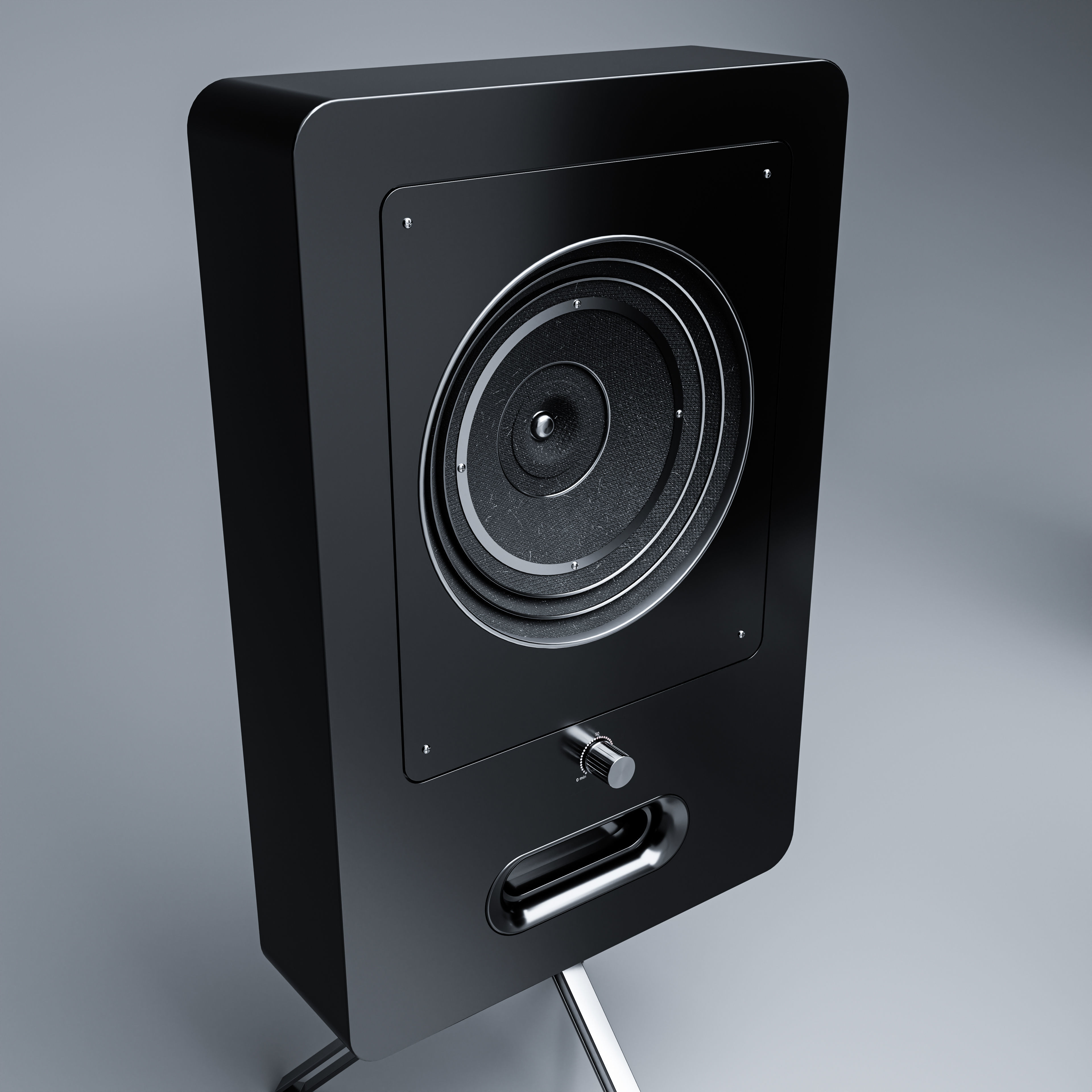 3 Speakers 3D model_4