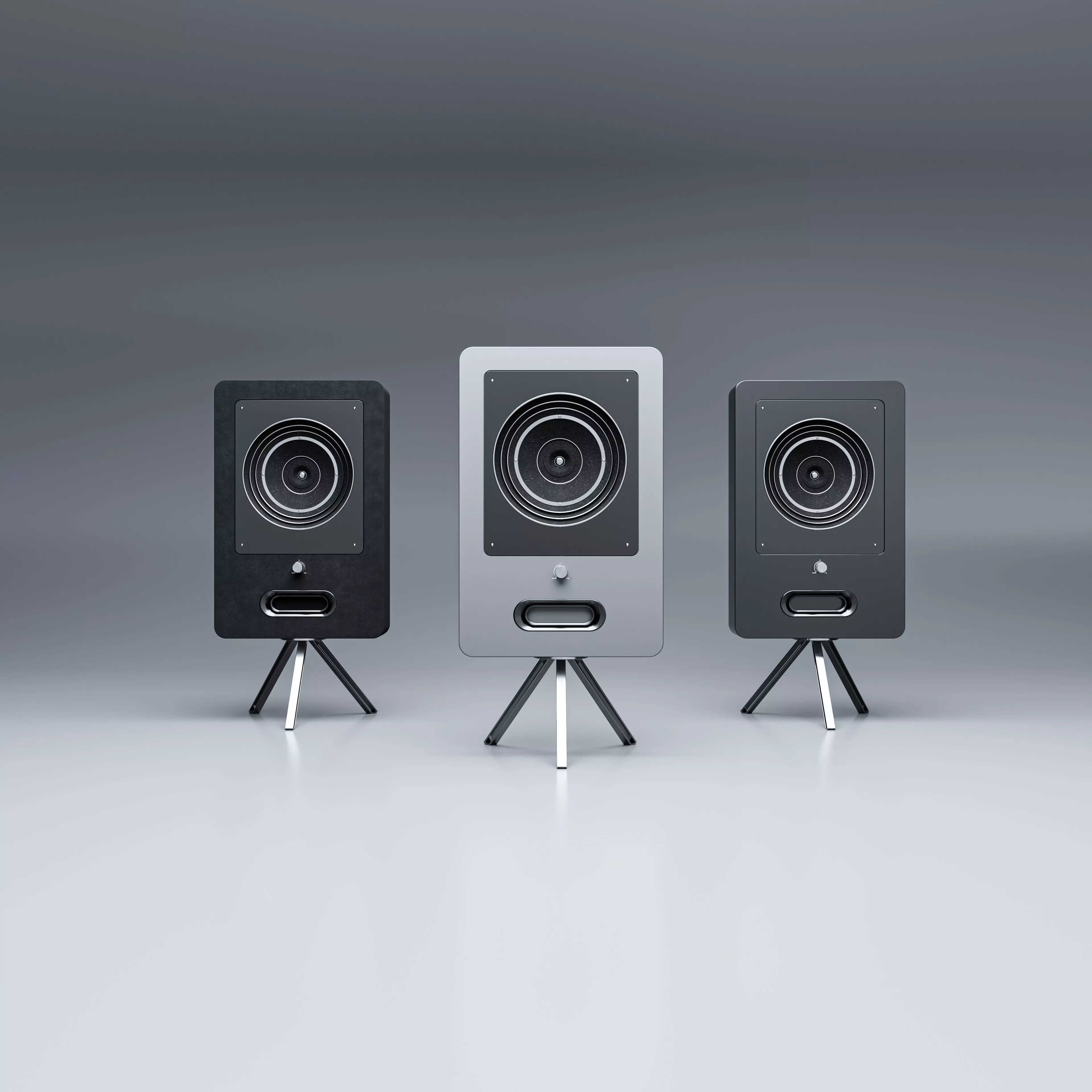 3 Speakers 3D model_0