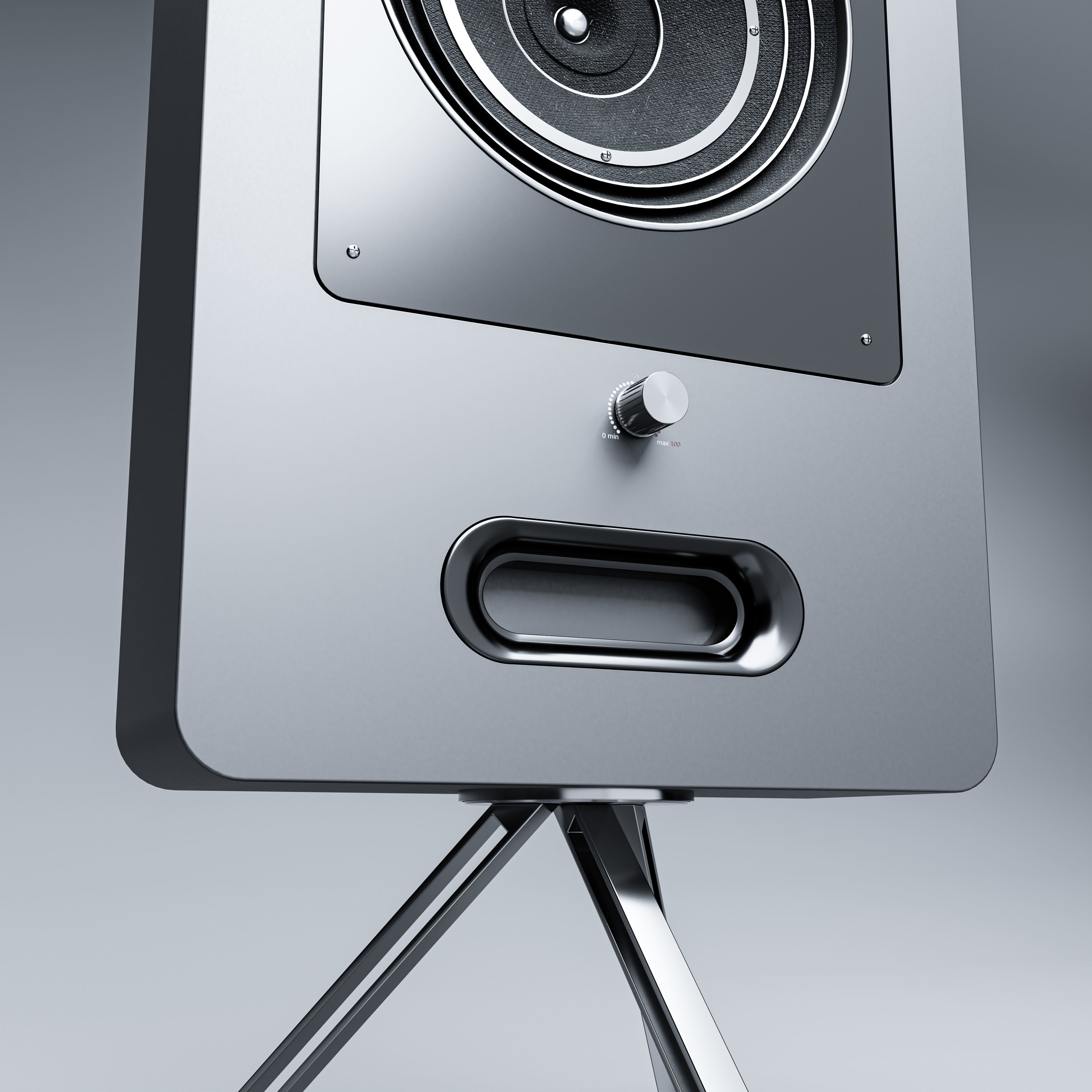 3 Speakers 3D model_1