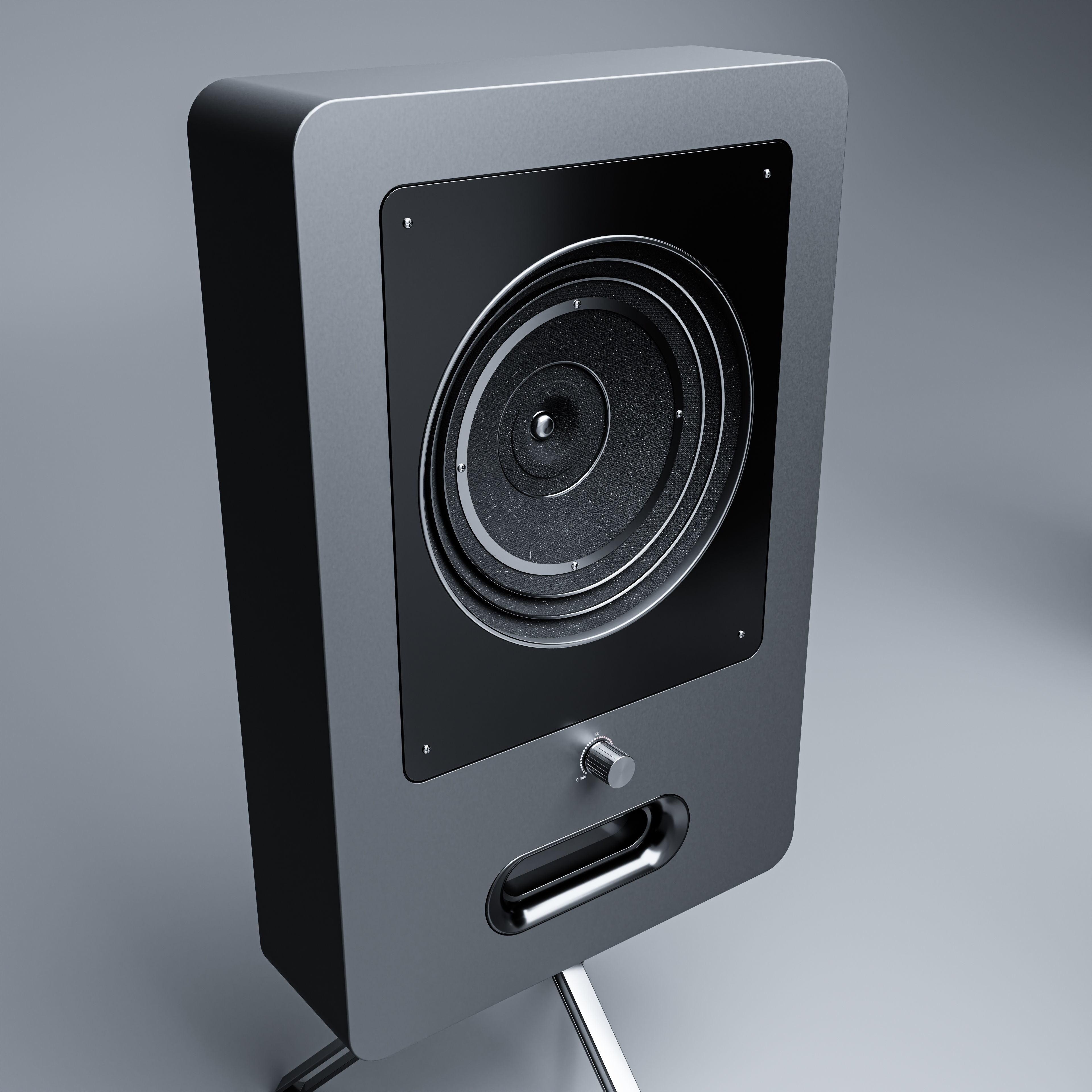 3 Speakers 3D model_5