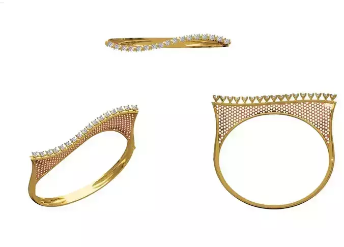 Women Bangle Bracelet STL JCD Details