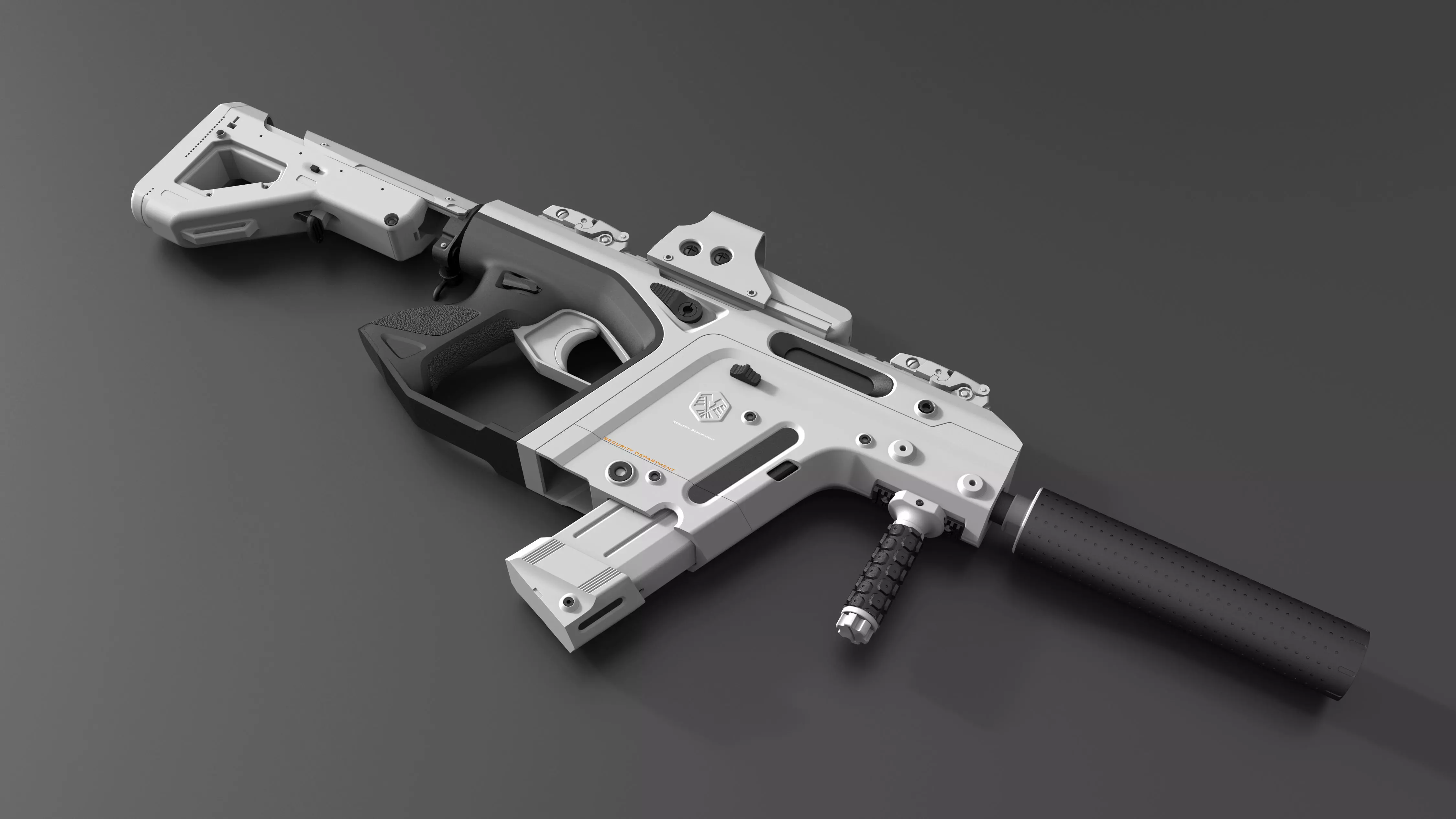 Rifle model 3D model_0