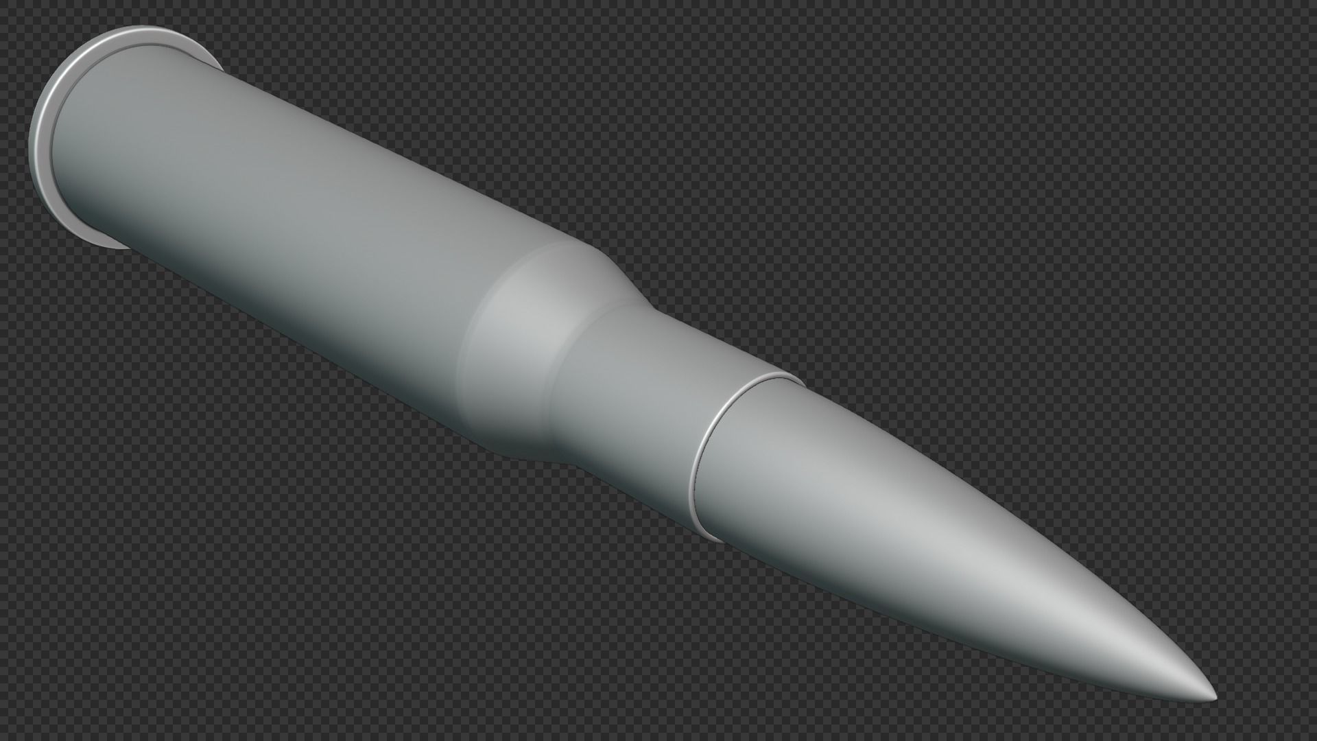 762x54R Cartridge Low-poly 3D model_4