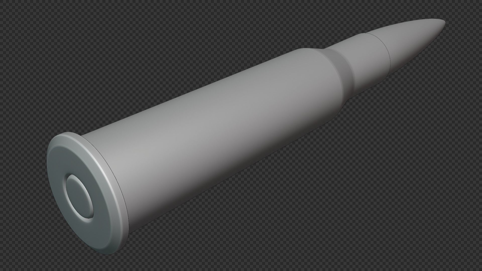 762x54R Cartridge Low-poly 3D model_5