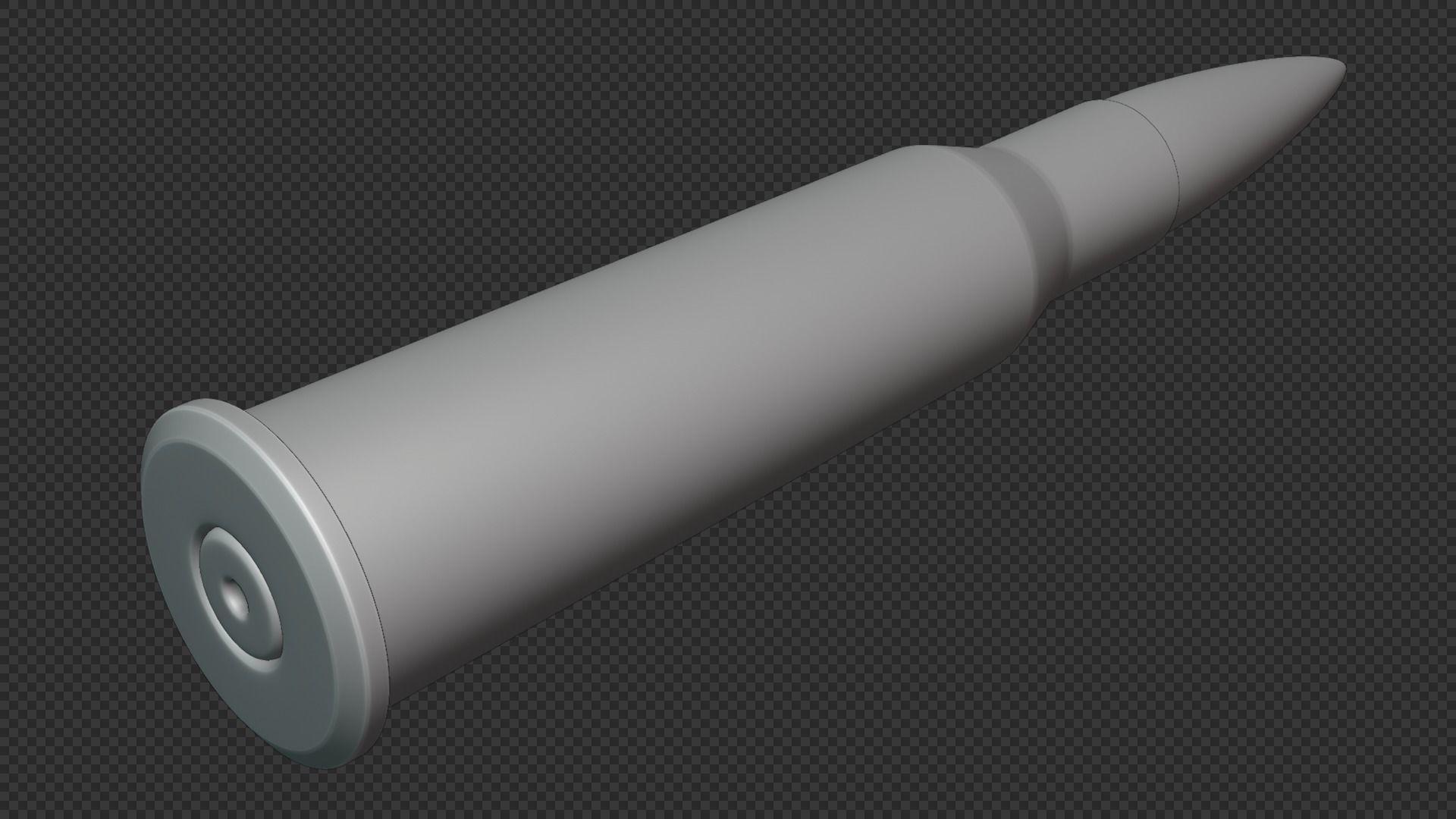 762x54R Cartridge Low-poly 3D model_6