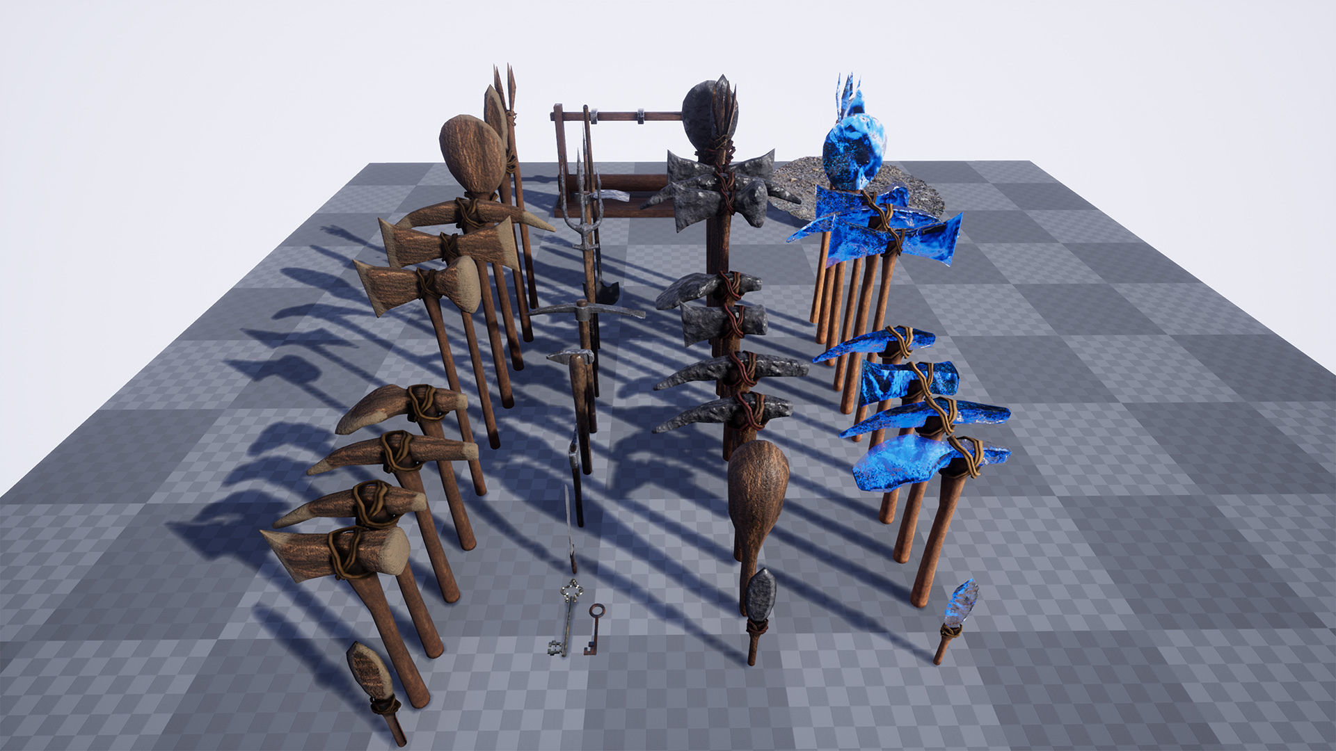 Ultimate Survival Tools 45 Variations Low-poly 3D model_19