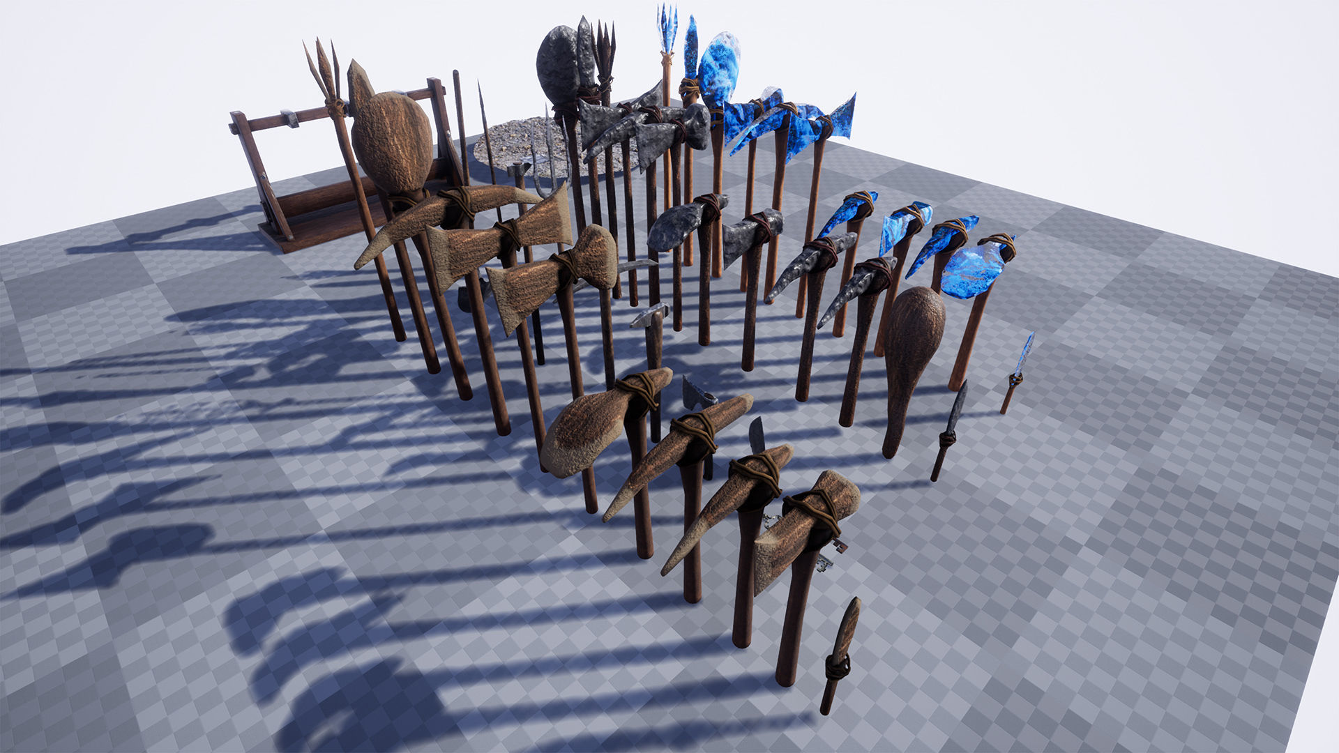 Ultimate Survival Tools 45 Variations Low-poly 3D model_21