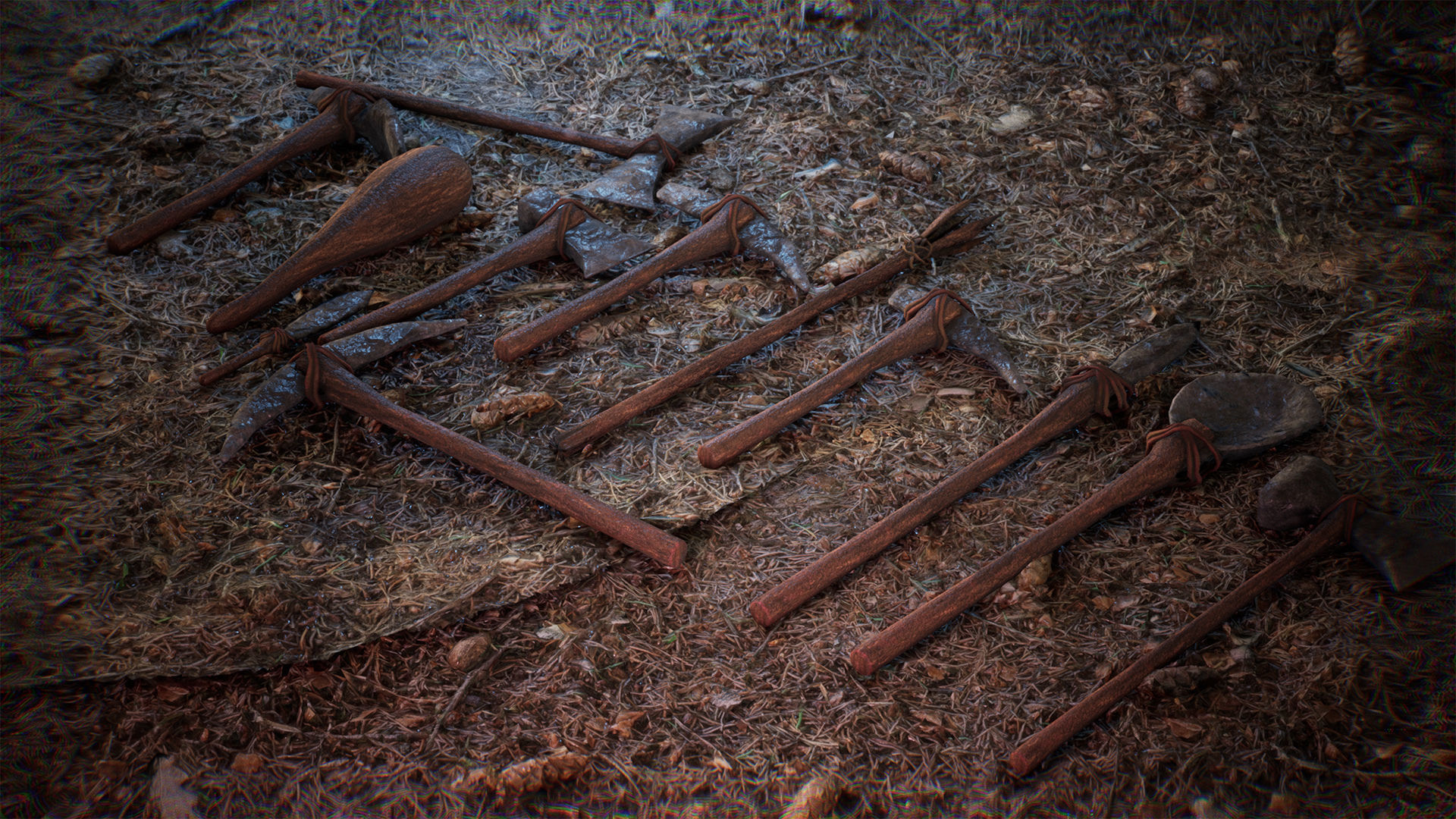 Ultimate Survival Tools 45 Variations Low-poly 3D model_9