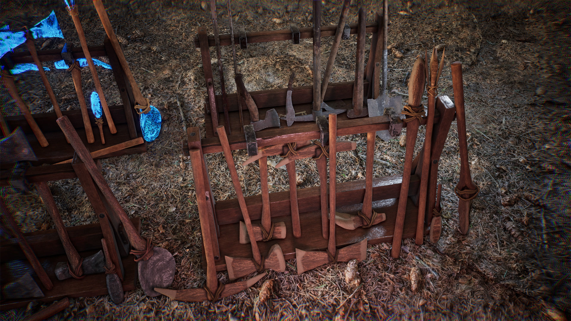 Ultimate Survival Tools 45 Variations Low-poly 3D model_7