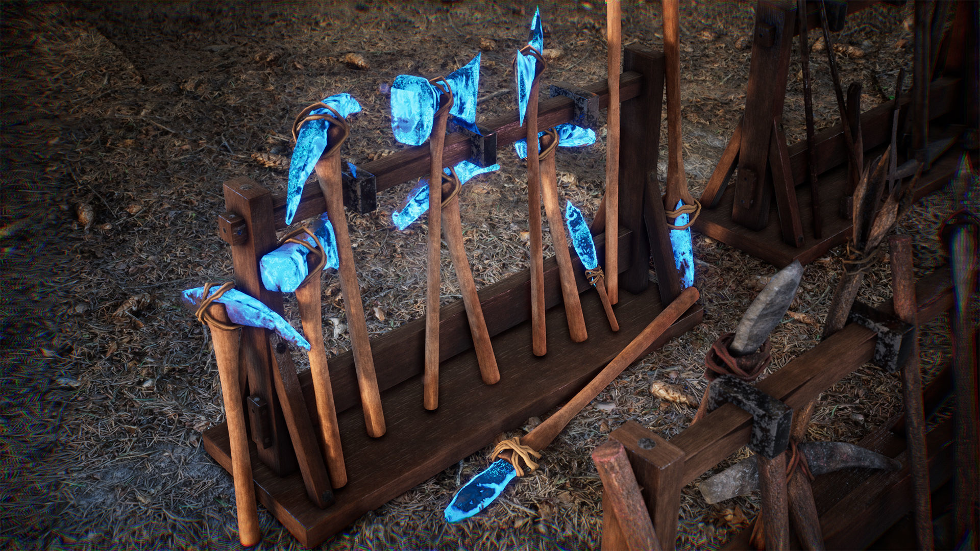 Ultimate Survival Tools 45 Variations Low-poly 3D model_12