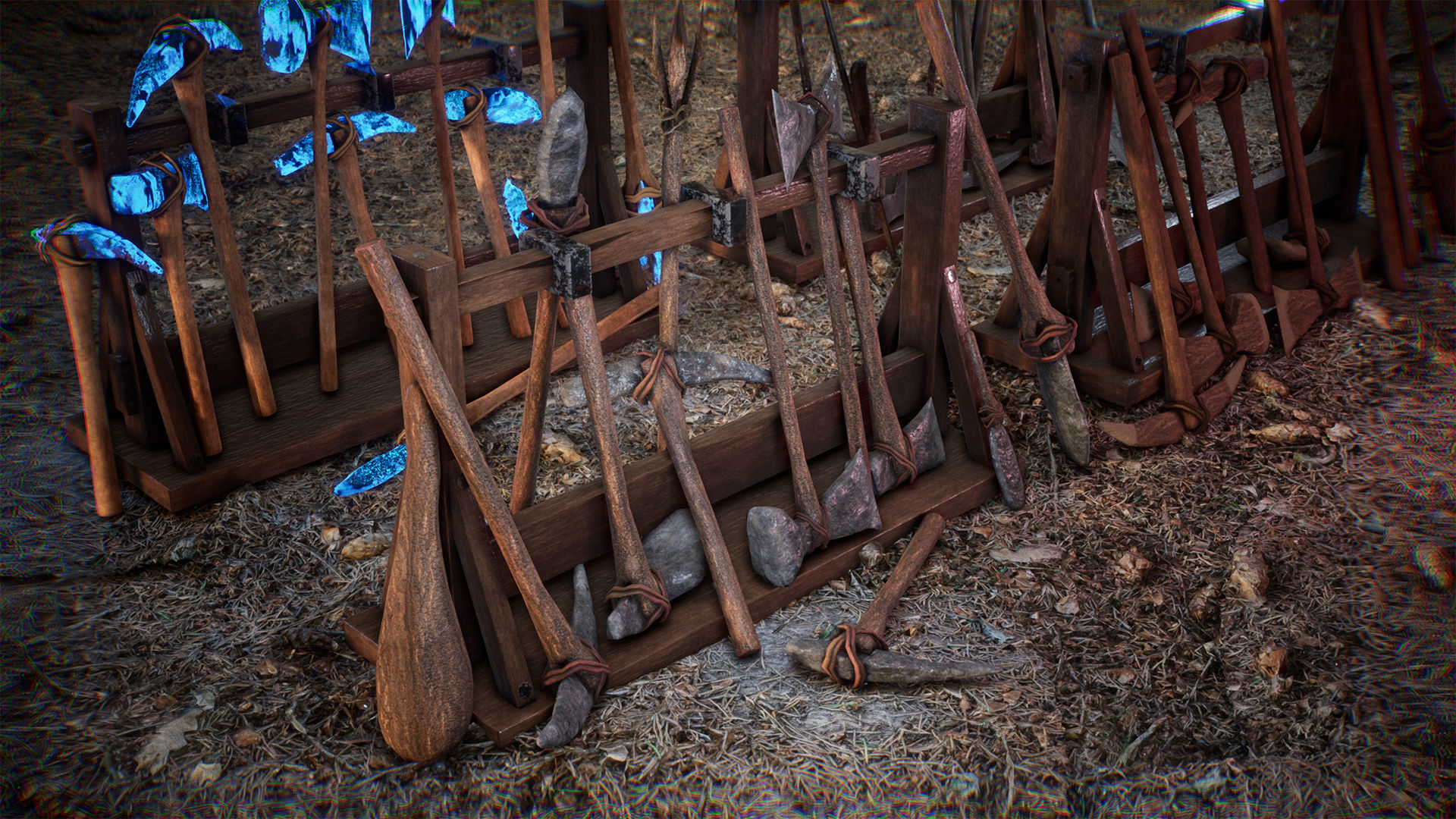 Ultimate Survival Tools 45 Variations Low-poly 3D model_13