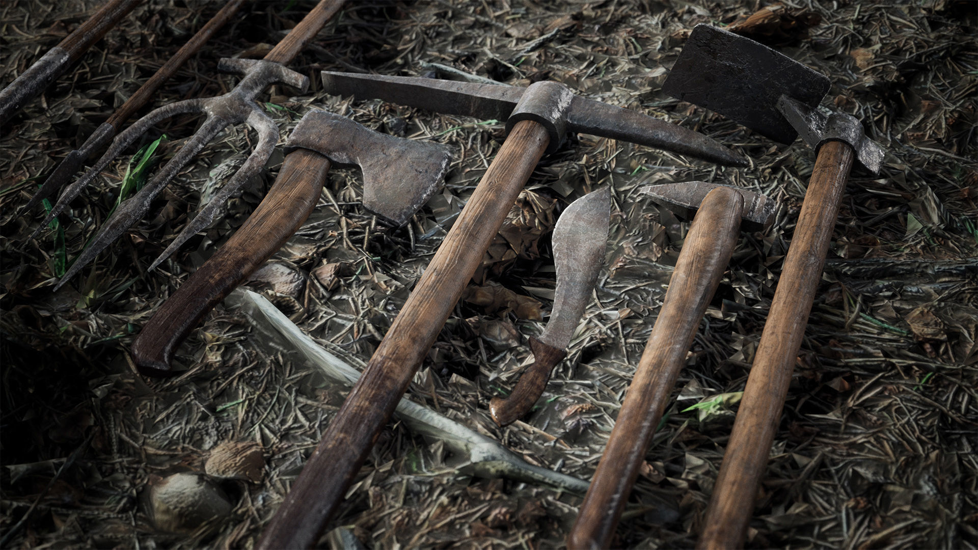 Ultimate Survival Tools 45 Variations Low-poly 3D model_14