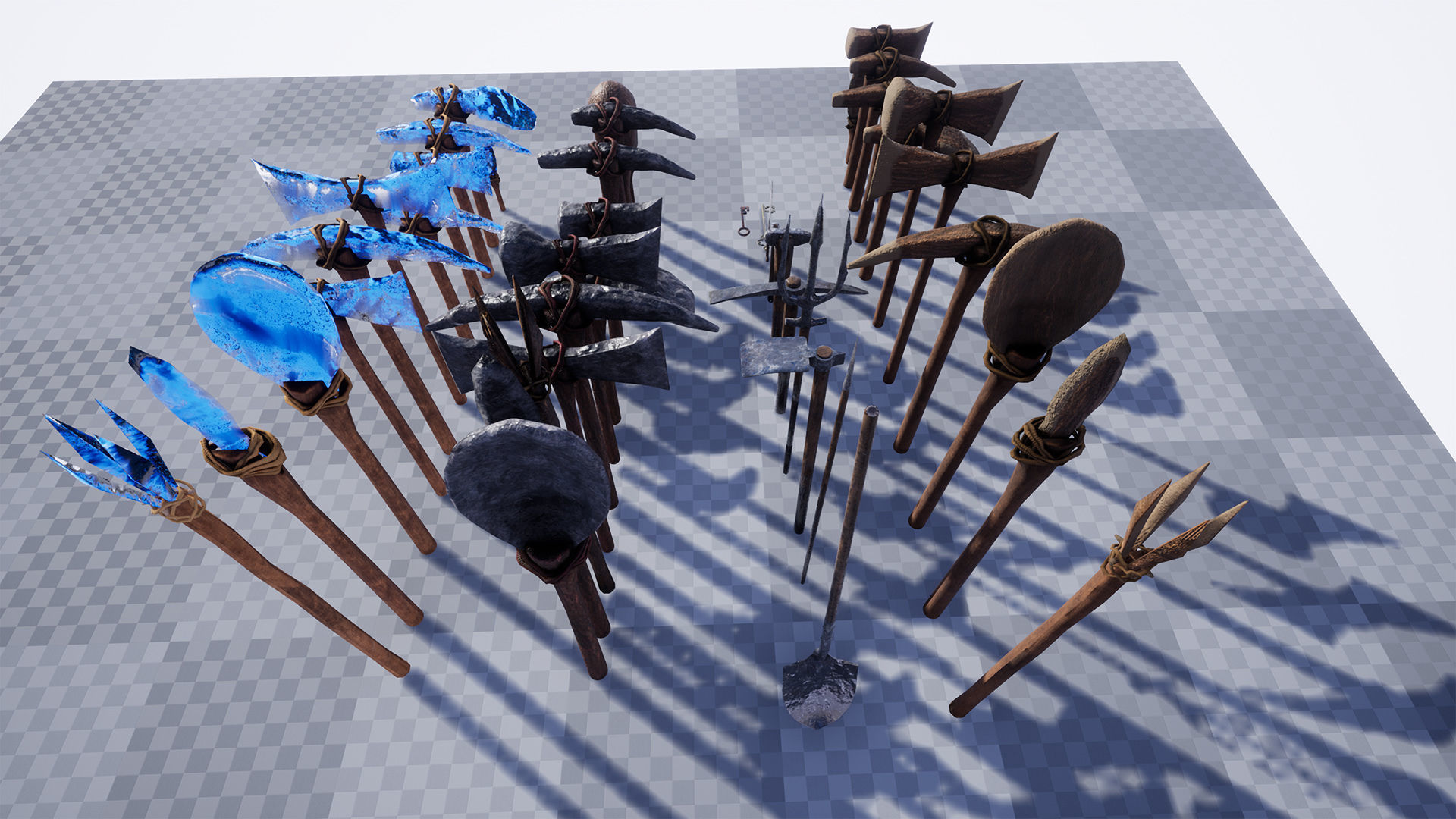Ultimate Survival Tools 45 Variations Low-poly 3D model_18