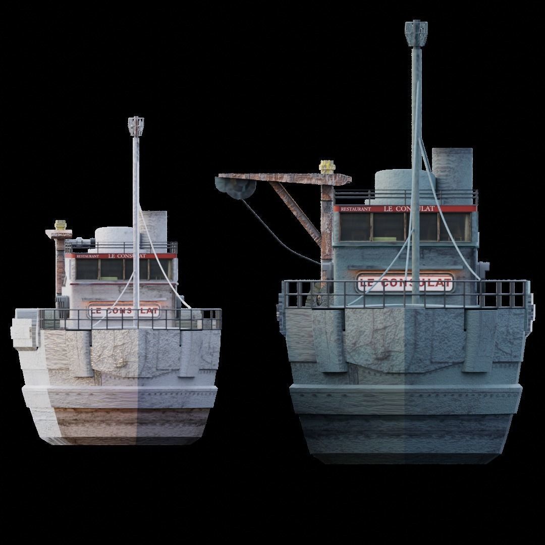 Fishing boat 3D model_2
