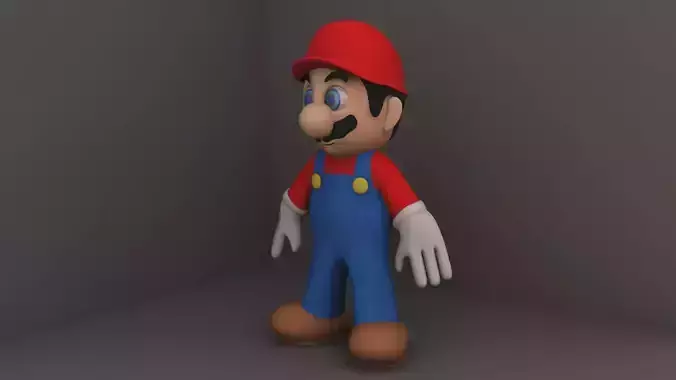 super mario 3D model