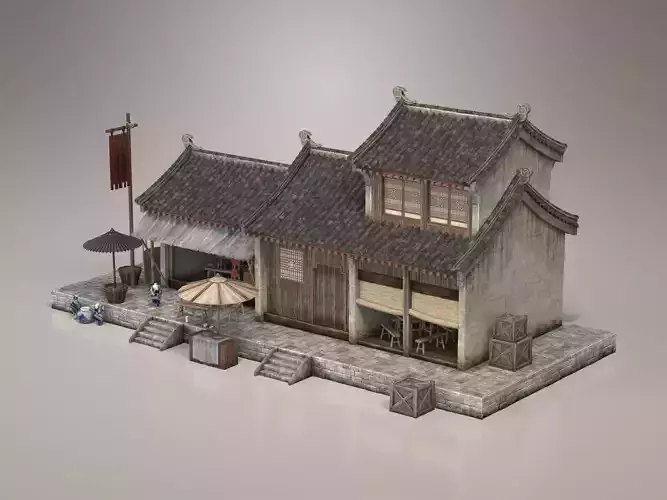 Ancient Chinese architecture 3D model