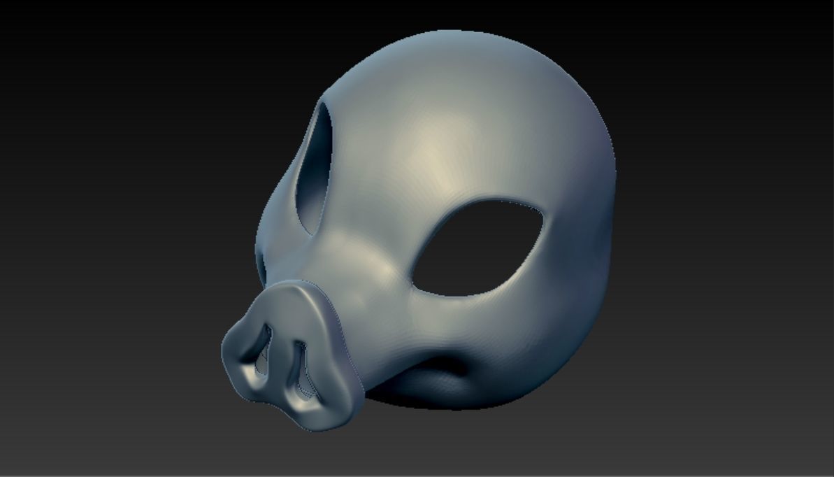 Hashibira Inosuke 3D skull mask 3D print model_5