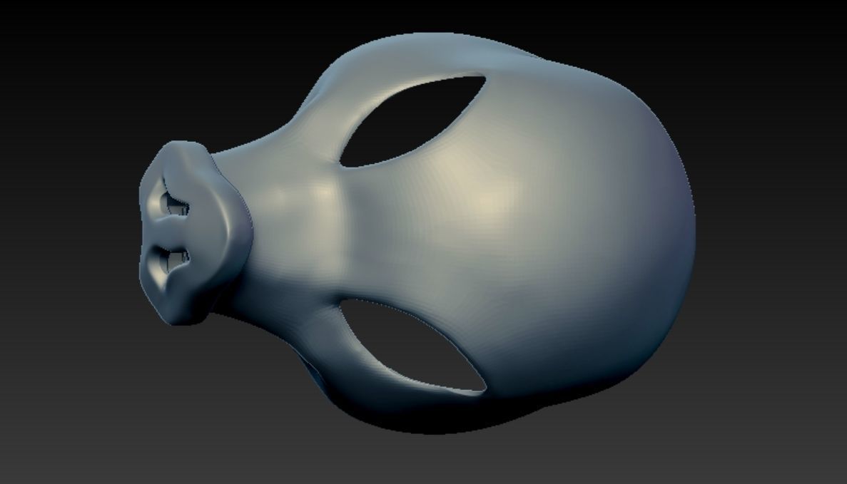 Hashibira Inosuke 3D skull mask 3D print model_3