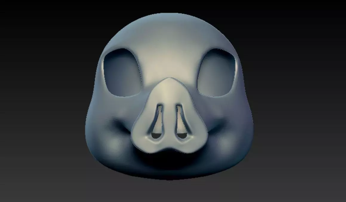 Hashibira Inosuke 3D skull mask 3D print model_0
