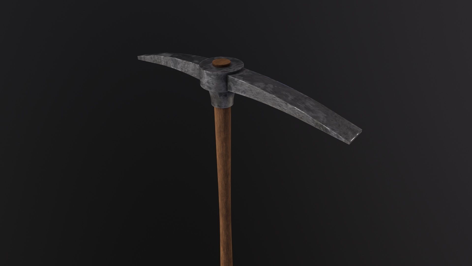 Old Pickaxe 3D Model Low-poly 3D model_5