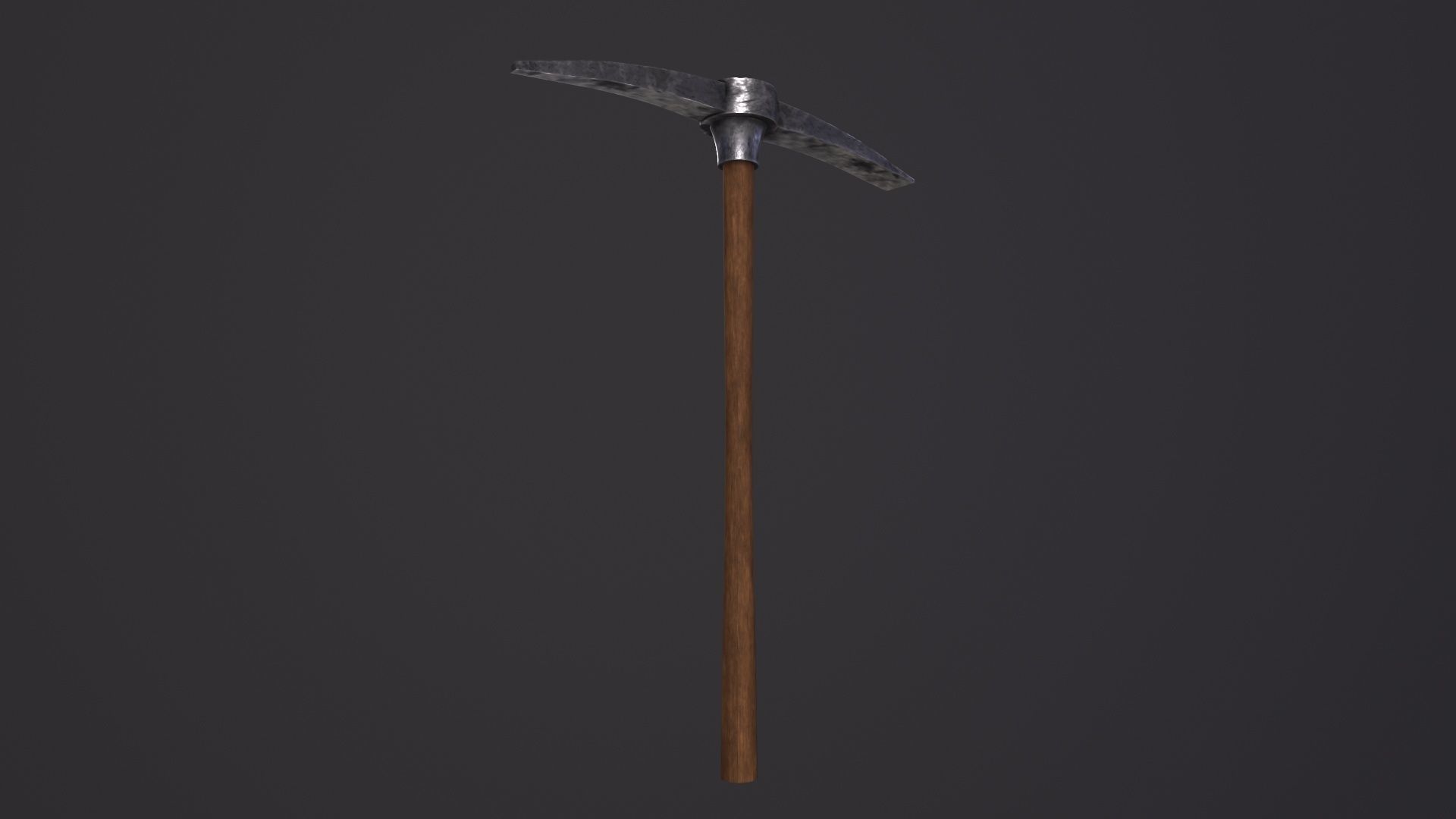 Old Pickaxe 3D Model Low-poly 3D model_4