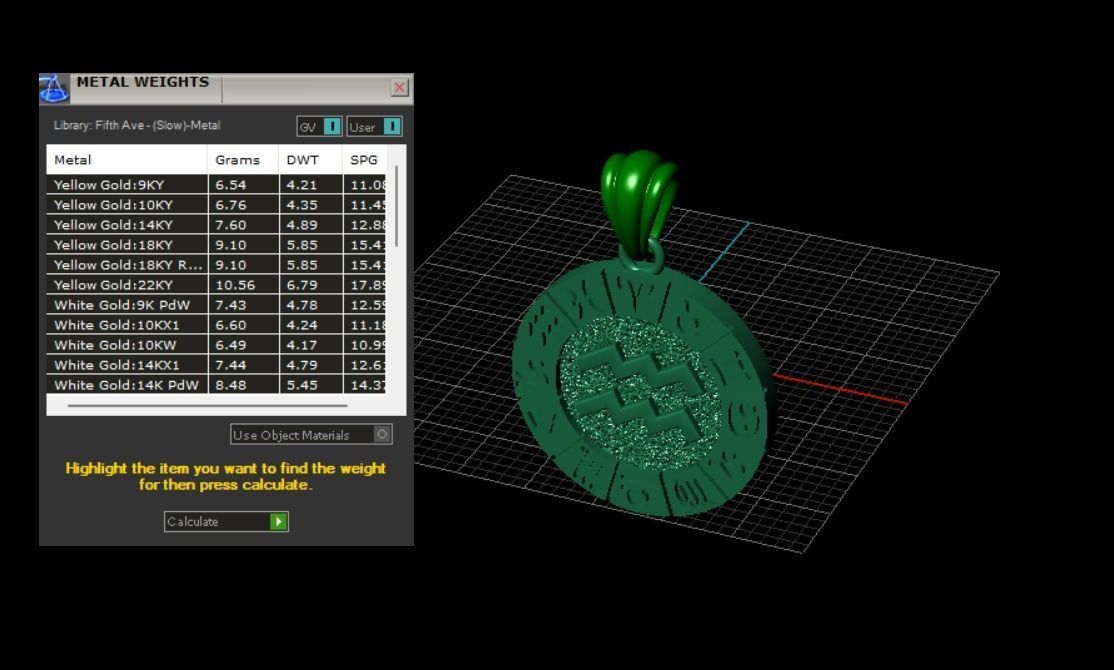 Zodiac pendant 3D print model 0017 3D print model_6