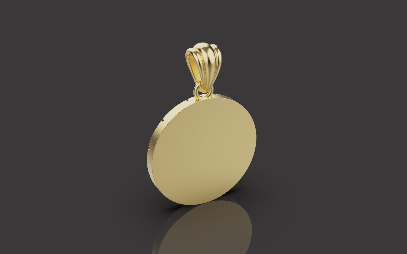 Zodiac pendant 3D print model 0017 3D print model_9