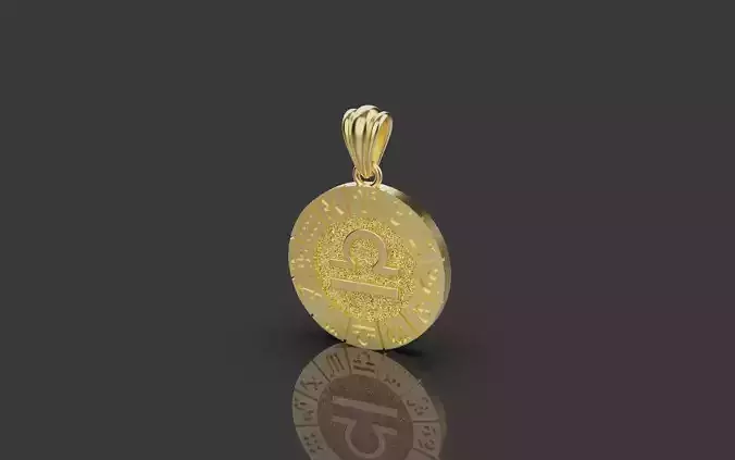 Zodiac pendant model 0018 3D print model